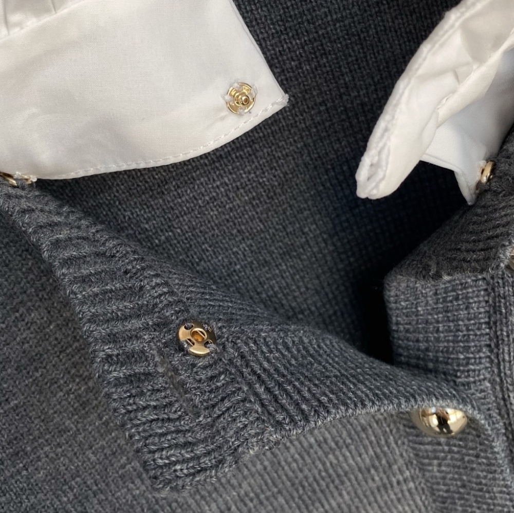 Sandro Cardigan with detachable ruffle collar - Picture 11 of 13